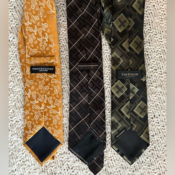 Men’s Tie Bundle 3 for 1 Price: Van Heusen, Express, & Pronto Uomo - Picture 4 of 4